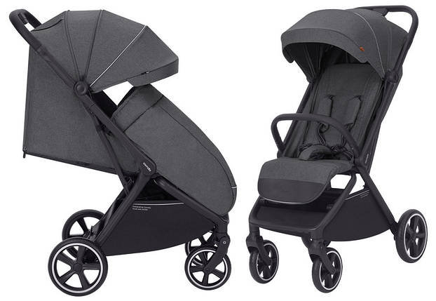 Коляска прогулянкова дитяча Carrello Corsa CRL-5518 Solid Grey Темно-сіра, фото 1