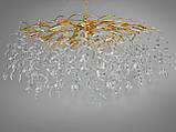 Підвісна сучасна люстра золотого кольору 1607-L1200x500GD, фото 2
