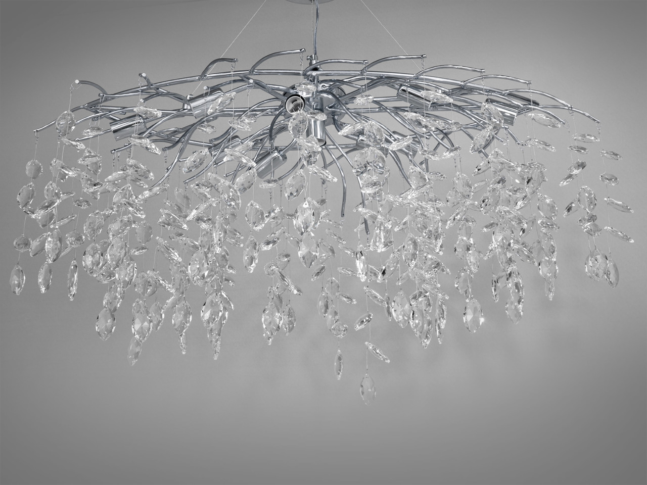 Підвісна сучасна люстра 1607-L900x400CH, фото 1