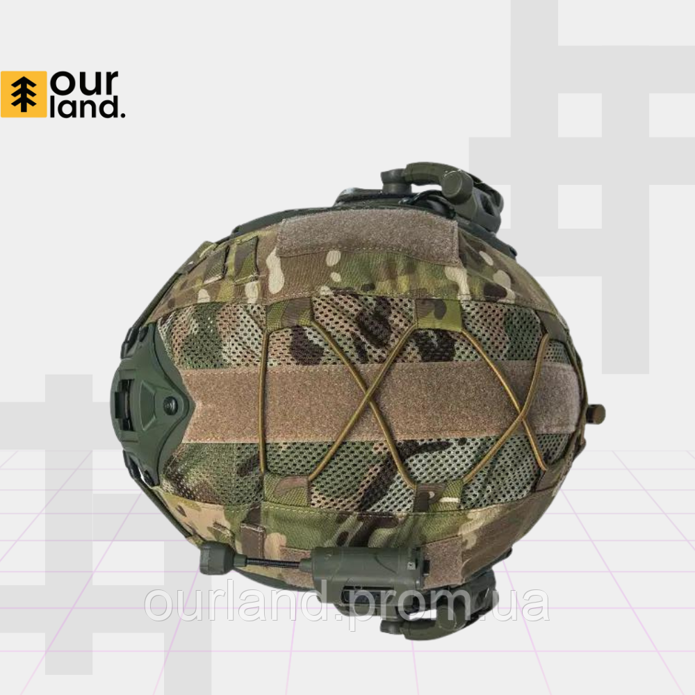 Комплект! Тактический шлем, каска военная, бронешлем Fast Helmet NIJ IIIA Team Wendy. Олива - фото 4 - id-p2135818525