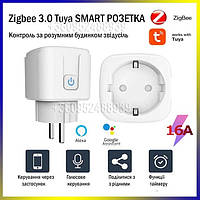 Умная розетка Zigbee 3.0 Tuya Smart Life, Smart Plug Socket 220В 16 A со счетчиком енергии, реле времени.