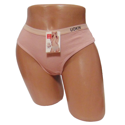 Стринги рубчик Uokin 2794 2XL пудра