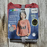 Зріст 86-92 - Набір кофт 2в1 принт світиться в темряві - Дитячі лонгсліви, футболка з довгим рукавом, джемпер на дівчинку 1-2 роки, фото 6