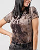 Жіноча футболка з ефектом тай-дай "Storm" оптом від виробника | Норма, фото 4