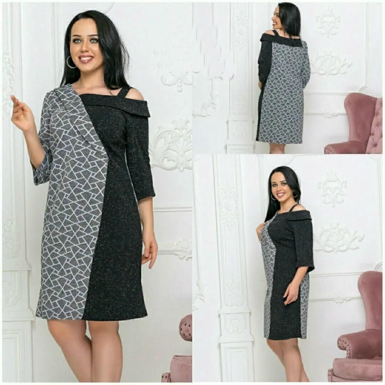 Стильна жіноча сукня, тканина "Креп Дайвінг" 52, 54, 56 розмір 52