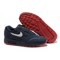 Мужские кроссовки синие с красным Nike Air Max(Найк Аир Макс) 87 - 009M