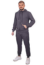 Кофта спортивна чоловіча Calvin Klein 24-0041-1 темно-сіра, фото 5