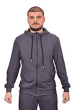 Кофта спортивна чоловіча Calvin Klein 24-0041-1 темно-сіра, фото 3