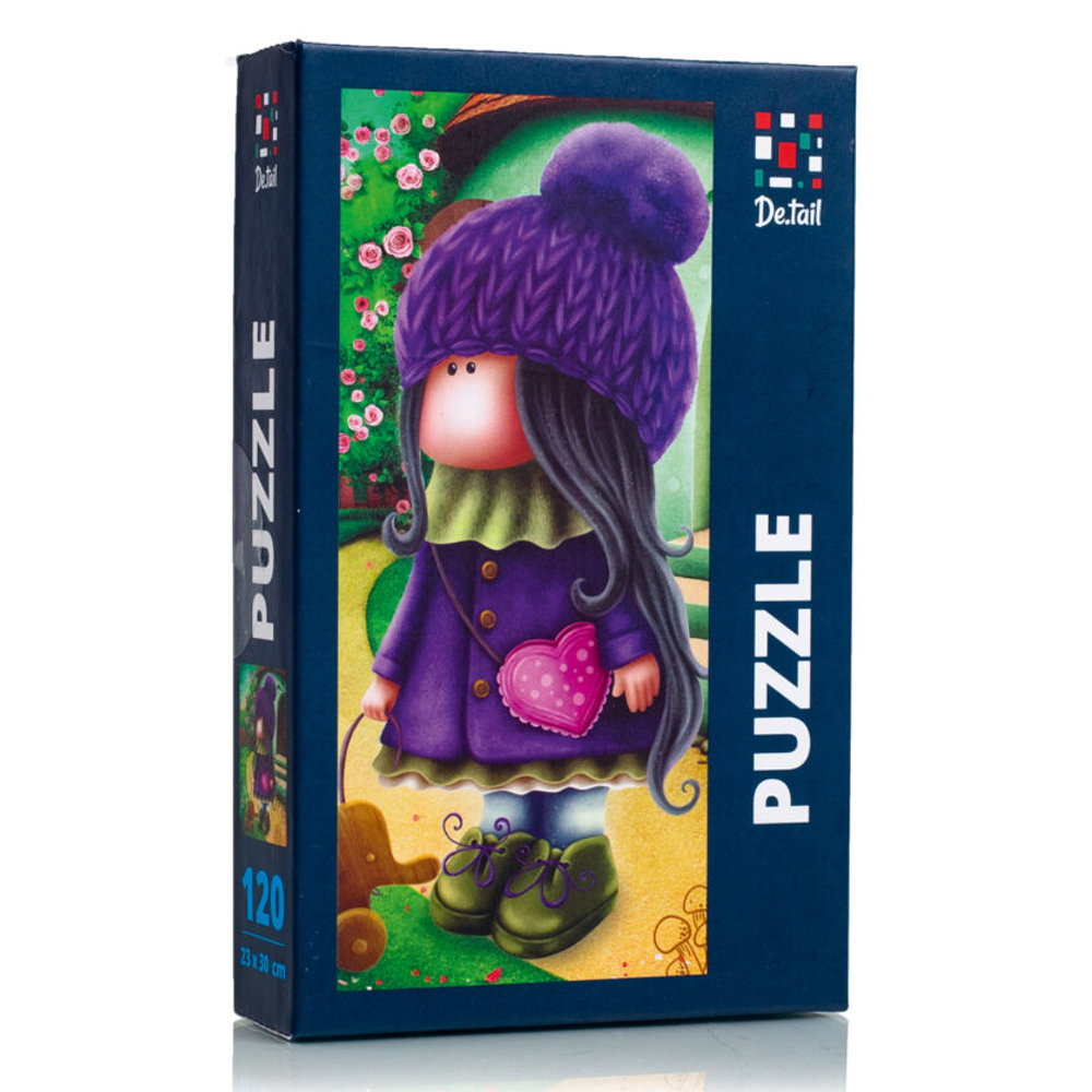 Пазли «Мила лялька зі слоником» 120 деталей De.tail Vladi Toys (5903858961798)