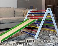 Детский треугольник пиклера с горкой SportBaby, высота 65 см