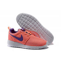 Жіночі рожеві з фіолетовим кросівками Nike Roshe Run BR One — R024