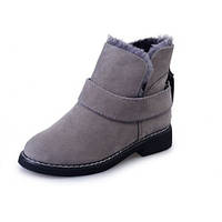 Серые зимние ботинки женские - BS002