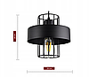 Елегантний підвісний світильник LOFT чорний/білий 957-BZ3, фото 3