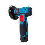 Портативна кутова шліфувальна машинка міні болгарка акумуляторна без дроту 12В, фото 5