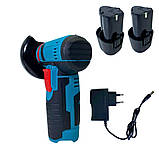 Портативна кутова шліфувальна машинка міні болгарка акумуляторна без дроту 12В, фото 10
