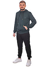 Кофта спортивна чоловіча Calvin Klein 24-0041-1 темно-зелена, фото 6