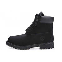 Черные ботинки Тимберленд с мехом - N10510 35