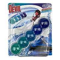 Туалетные шарики для унитаза Dr.DEVIL BiColor Полярная Вода, 1*35g