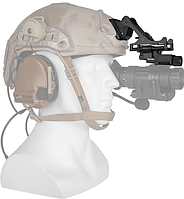 Крепление для прибора ночного видения ПНВ на шлем комплект Rhino Mount + J-Arm PVS 14