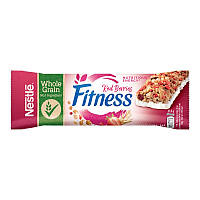Батончик Fitness Nestle Стиглі ягоди полуниці та журавлина злаковий, 23.5 г (5900020029447)