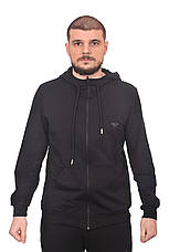 Кофта спортивна чоловіча Calvin Klein 24-0041-1 чорна, фото 3