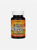 Цинк для детей Kid Zinc, 90 пастилок в форме животных, NaturesPlus Animal Parade, вкус мандарина