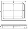 Душовий піддон Shower MODE SW-10611 100х80х15 см прямокутний акриловий, фото 6