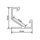 Профiль алюмінієвий BIOM кутовий ЛПУ17 17х17анодований (палка 2м), м, фото 4