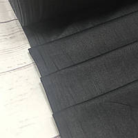 ВІДРЕЗ (0,6 * 2,4 м) Тканина поплін De Luxe, однотонний чорний (Туреччина шир. 2,4 м)