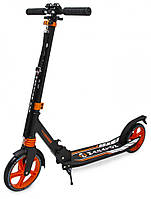 Двоколісний самокат для підлітків і дорослих Maraton Pro Orange, Green до 120 кг, жовтогарячий, зелений