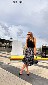 Жіноча спідниця максі на запах «Лєо на запах» 322 (71)