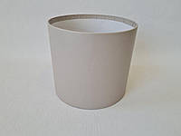 Сіра капелюшна коробка (16х14 см) для створення розкішних мильних композицій