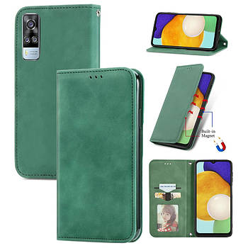 Чохол-книжка Skin Feel Leather Wallet для Vivo Y31 / Y51a / Y51 / Y53s Green