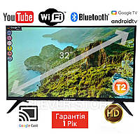 Телевизор 32 дюйма Google Android TV Samsung 2024 год Wi-fi 5 ГГц, Bluetooth, голосовой ввод, Chromecast