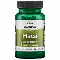 Мака повного спектра 500 мг (Maca) Swanson 60 капсул