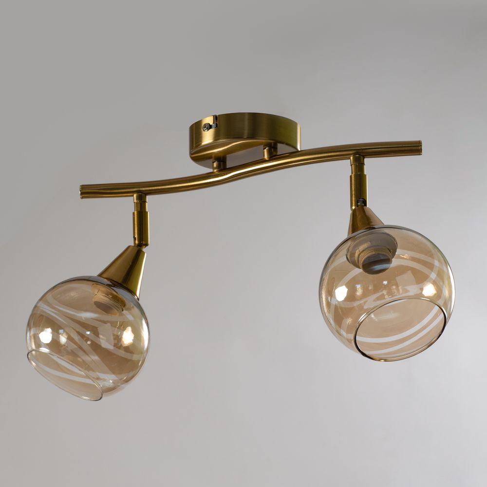 Люстра стельова на два плафони