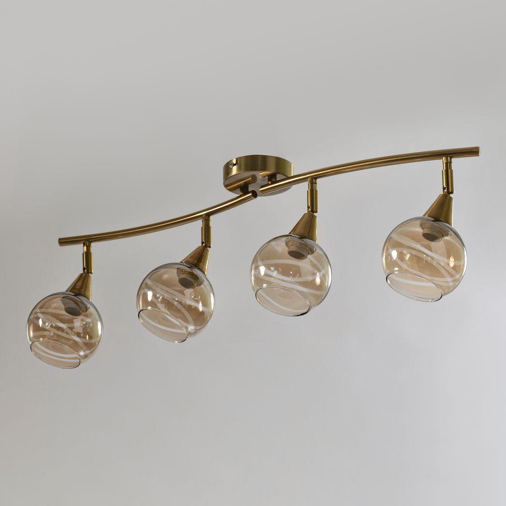 Люстра стельова на чотири плафони