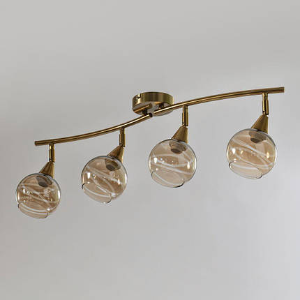 Люстра стельова на чотири плафони, фото 1