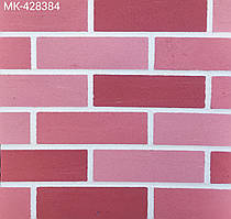 Гнучка цегла (клінкер) на сітці для фасаду з захисною плівкою МК-428384