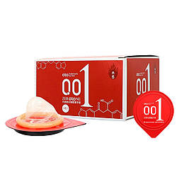 Презервативи OLO Hyaluronic acid з гіалуроновою кислотою та ультратонкого гіпоалергенного латексу 10 шт