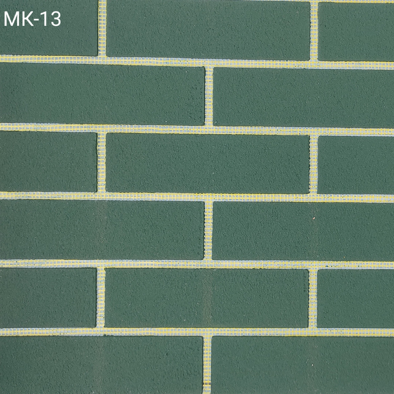 Декоративна плитка, гнучка цегла, клінкер на сітці МК-13