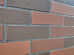 Гнучка цегла (гнучкий клінкер) на сітці з захисною плівкою МК-676869