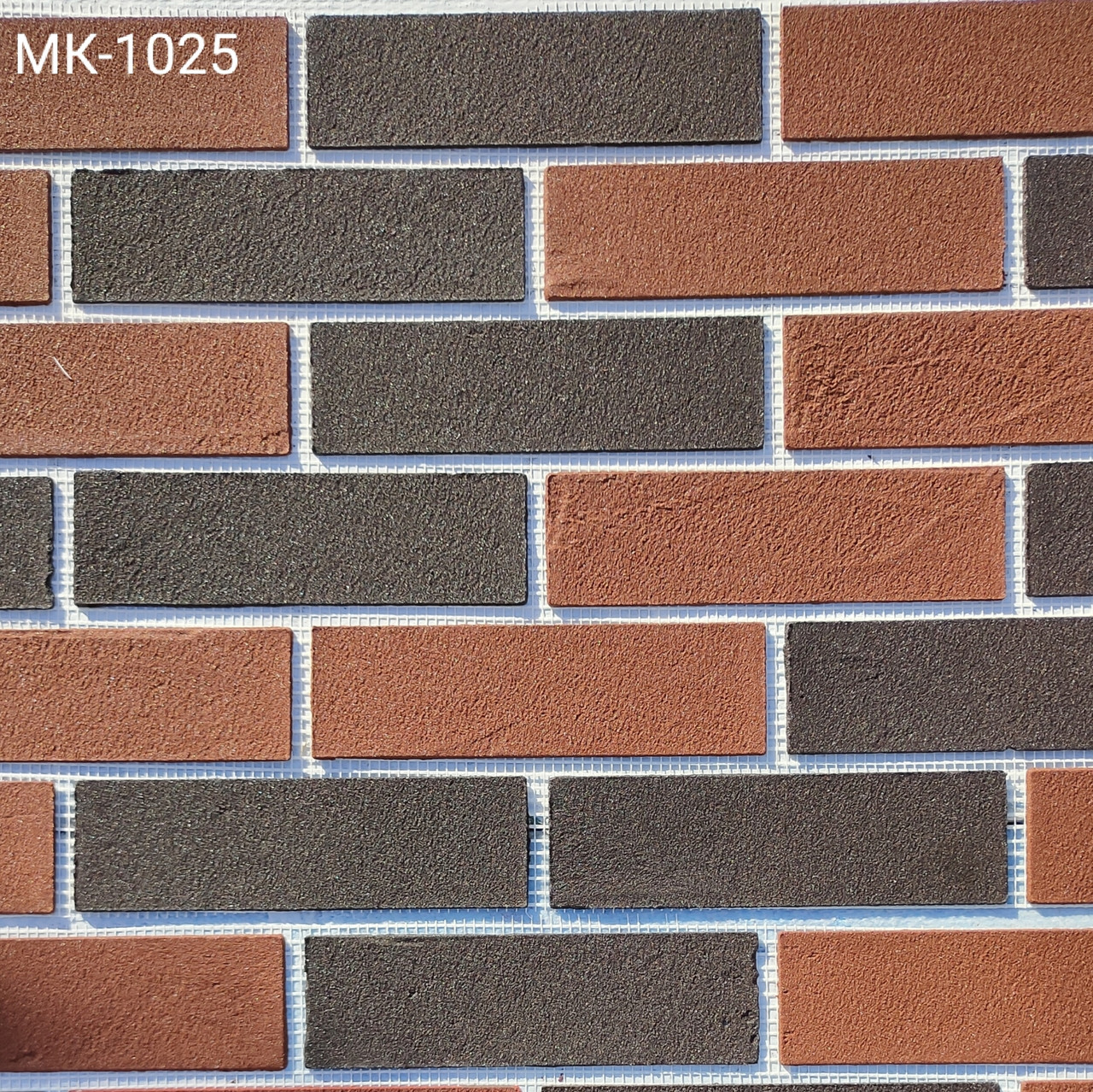 Гнучка цегла, клінкер на сітці МК1025, фото 1