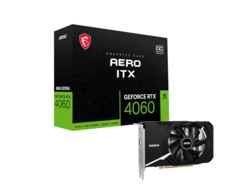 Відеокарта MSI GeForce RTX 4060 AERO ITX 8G OC