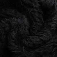 Ткань мех искусственный Собака черный