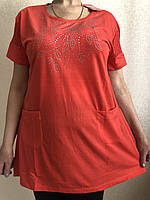 Жіноча футболка з коротким рукавом Гіпюр 54-56р