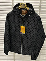 Чоловіча куртка вітровка Louis Vuitton CK7925 чорна