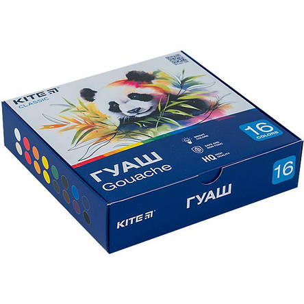 Гуаш Kite Classic 16кол. 20мл. K-096, фото 1