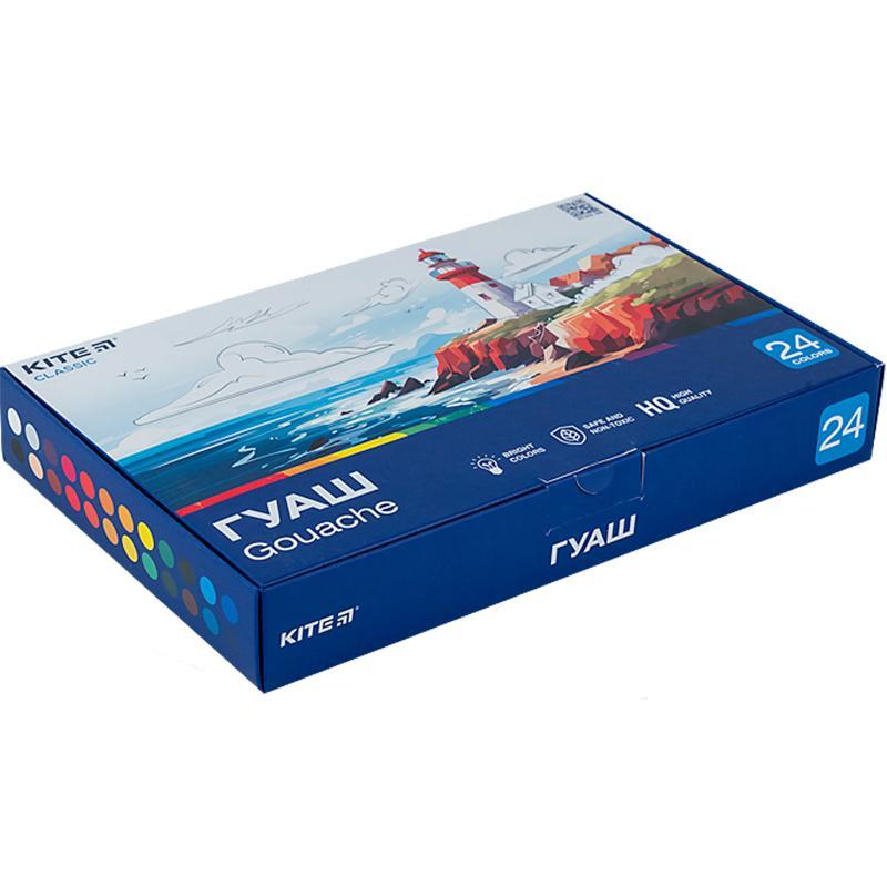 Гуаш Kite Classic 24кол. 20мл. K-097