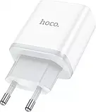 Зарядний пристрій Hoco C105A Stage 20W PD+QC3.0 USB-C+A + USB-C-C Cable White, фото 5